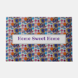 Modern Floral Doormat