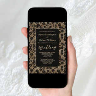 Modern Floral Elegant Digital Wedding Invitation 