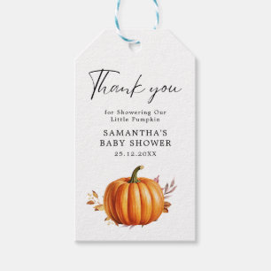 Modern Floral Fall Baby Shower Gift Tags