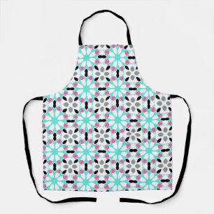 Modern Floral Geometric Apron
