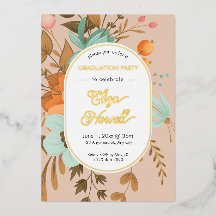 Modern Floral Graduation Party