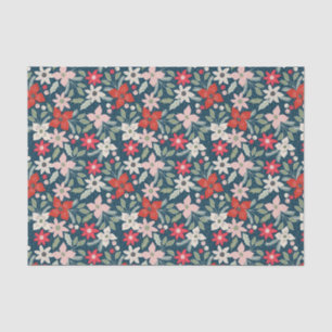 Modern Floral Holiday Tissue Paper