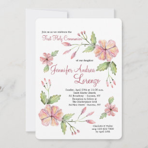 Modern Floral Invitation