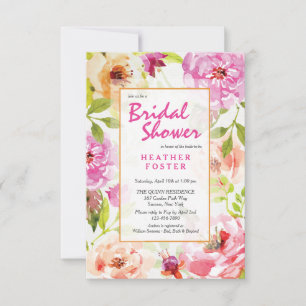 Modern Floral Invitation