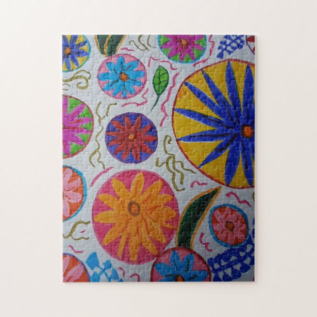 Modern Floral Jigsaw Puzzle (Vertical)