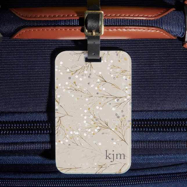Modern Floral Luggage Tag (Creator Uploaded)