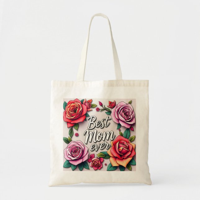 Modern Floral Luxury Gift Collection Tote Bag (Front)