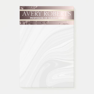 Modern Floral Luxury Sparkle Classy Post-it Notes