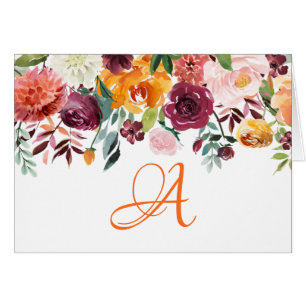 Modern Floral Monogram Design Customised