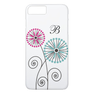 Modern Floral   Monogrammed Case-Mate iPhone Case