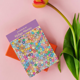 Modern Floral Necklace Jewellery  Display Card 