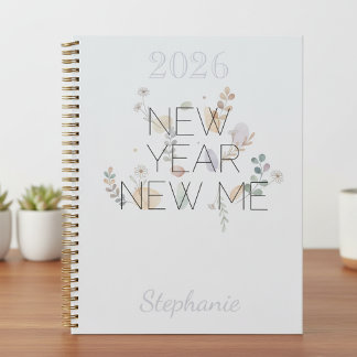 Modern Floral New Year New Me Planner