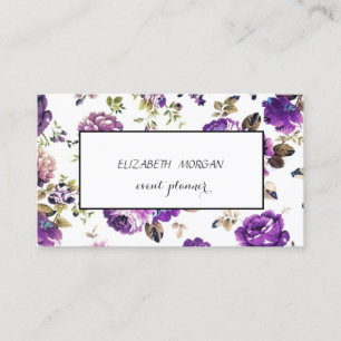 Modern Floral Pattern Business Card