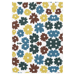 Modern Floral Pattern Chic Tablecloth