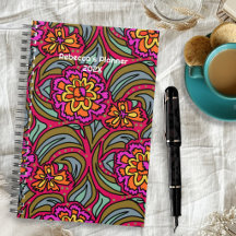 Modern Floral Pattern Custom Planner