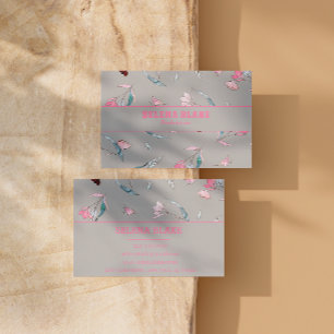 Modern Floral Pattern Elegant & Professional Business Card