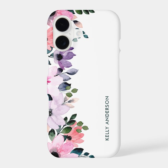Modern Floral Pattern Girly Tropical Foliage Decal (Back)