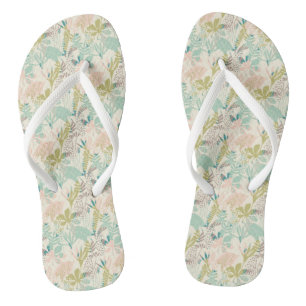 Modern Floral Pattern Jandals
