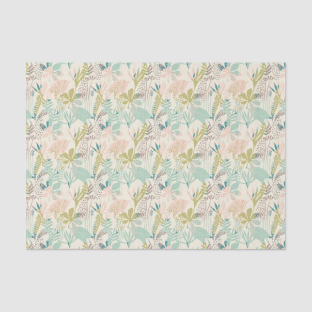 Modern Floral Pattern Tissue Paper (Front)
