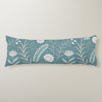 Modern Floral Print Brushed Polyester