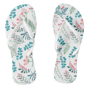 Modern Floral Print Jandals