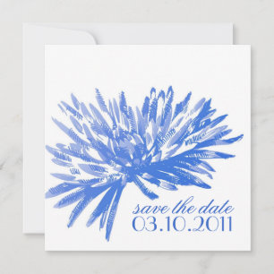 Modern Floral Save the Date Cards