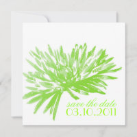 Modern Floral Save the Date Cards