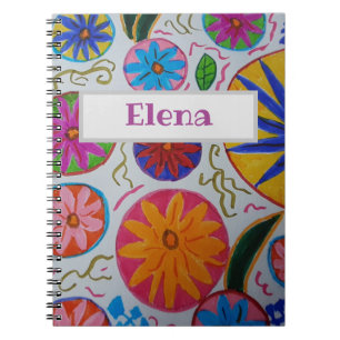 Modern Floral Spiral Notebook