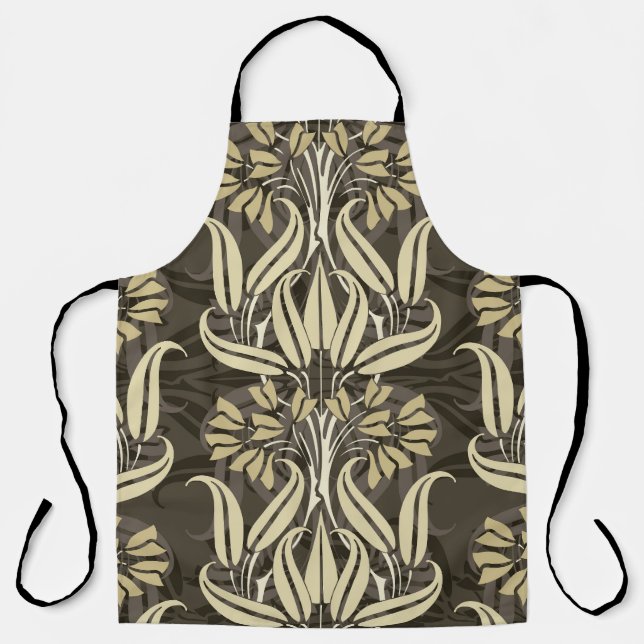 Modern Floral Stylish Pattern Apron (Front)