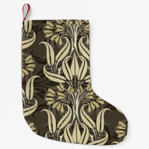 Modern Floral Stylish Pattern Small Christmas Stocking