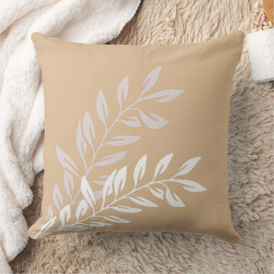 Modern Floral Throw Pillow