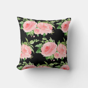 Modern Floral Watercolor Cushion