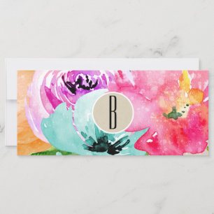 Modern Floral Watercolor Kraft Gift Certificate