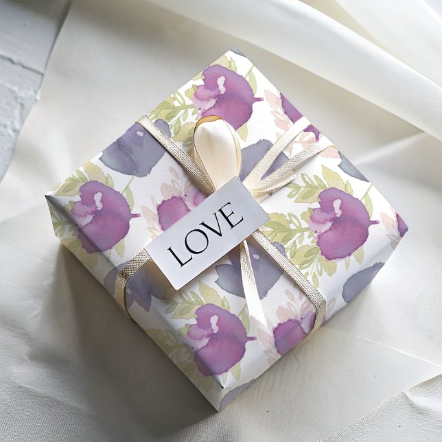 Modern Floral watercolor  Wrapping Paper Sheet (Creator Uploaded)