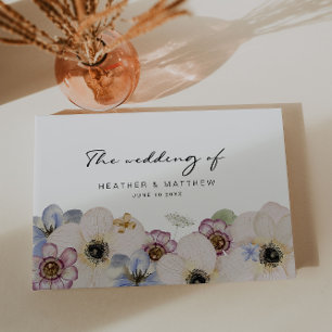 Modern Floral Wedding Guest Book