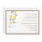 Modern Floral Wedding Invitation - Mustard
