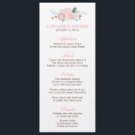 Modern Floral Wedding Menu Cards<br><div class="desc">Romantic and modern floral design menu cards.</div>