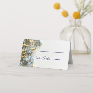 Modern Floral Wedding Place Cards