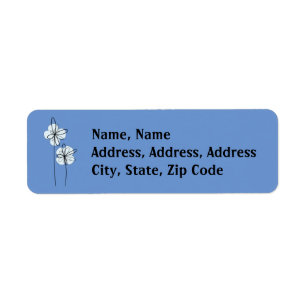 Modern Floral Wreath Greetings Postage