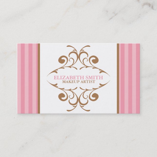Modern Flourish Business Cards (Front)