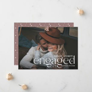 Modern Flourish   Photo Engagement Announcement