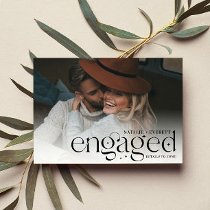 Modern Flourish   Photo Engagement Announcement