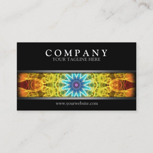 Modern Flower Bouquet Business Card (Front)