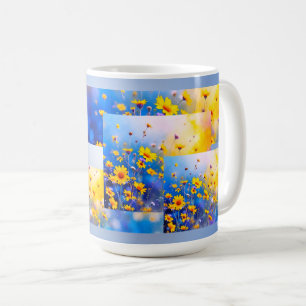 Modern Flower Field Coffee Mug