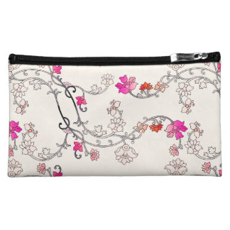 Modern Flower Pattern 227 Cosmetic Bag
