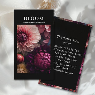 Modern Flower QR Code Business Card
