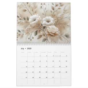 Modern Flowers Calendar