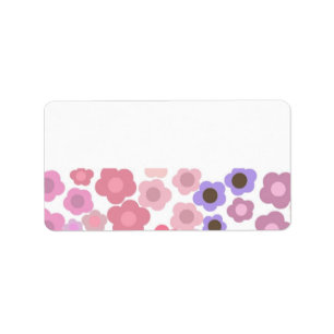 Modern Flowers Label