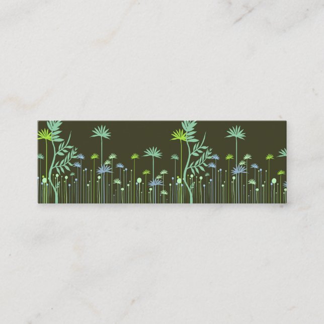 Modern Flowers Mummy Calling Card (Front)