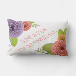 Modern Flowers Personalised Mother's Day  Lumbar P Lumbar Cushion
